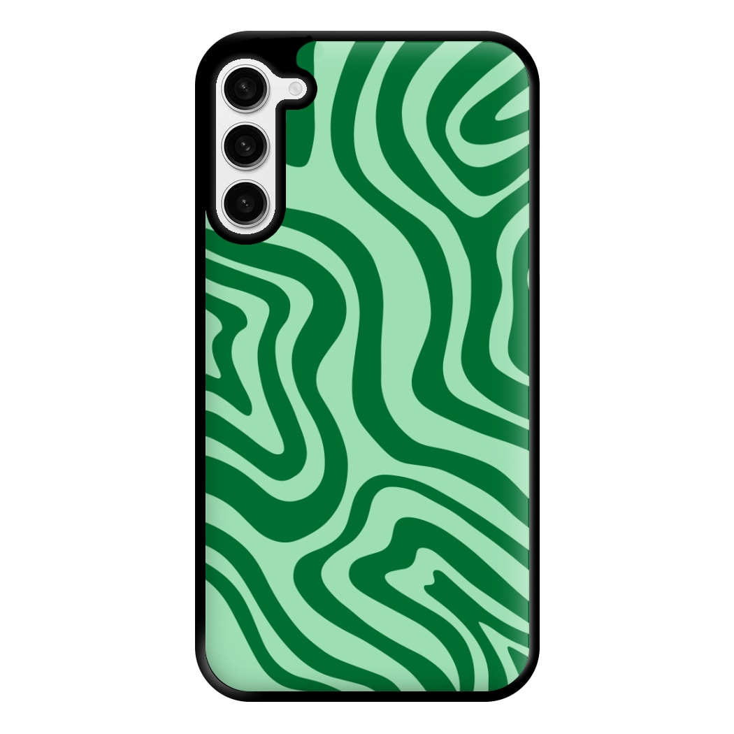 Green Abstract Halloween  Phone Case for Galaxy S23 Plus