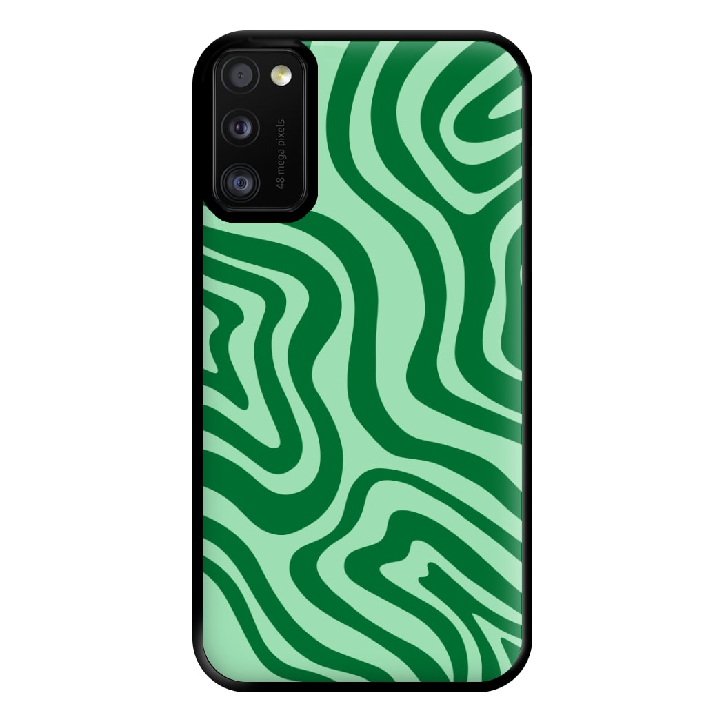 Green Abstract Halloween  Phone Case for Galaxy A41