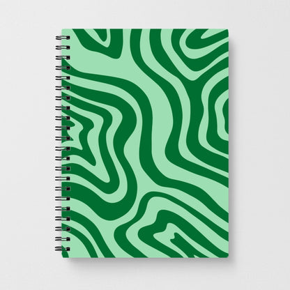 Green Abstract Halloween  Notebook