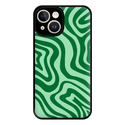 Green Abstract Halloween  Phone Case for iPhone 14