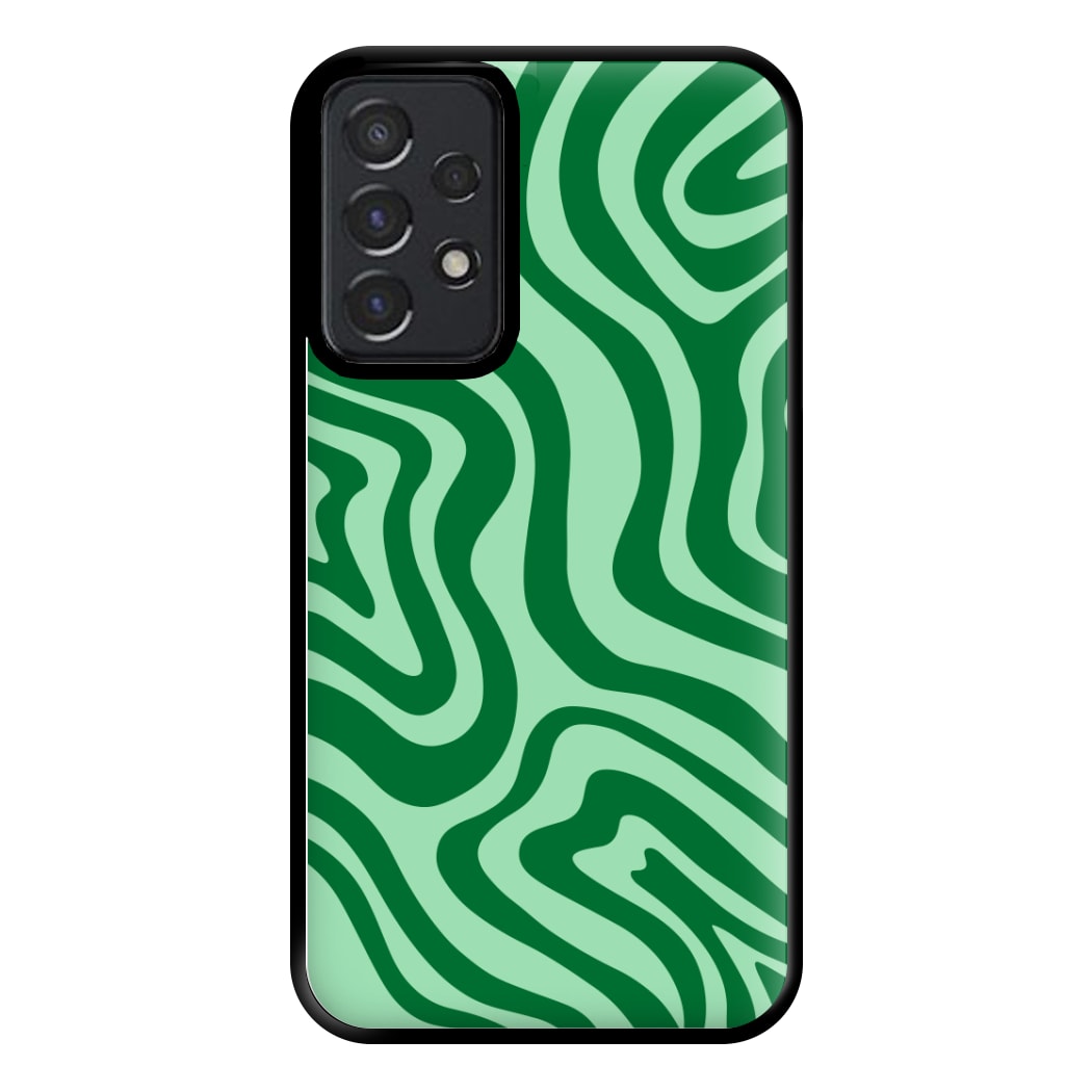 Green Abstract Halloween  Phone Case for Galaxy A52 / A52s