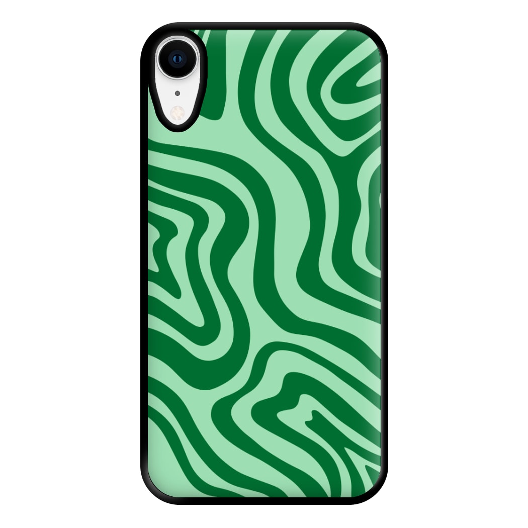 Green Abstract Halloween  Phone Case for iPhone XR