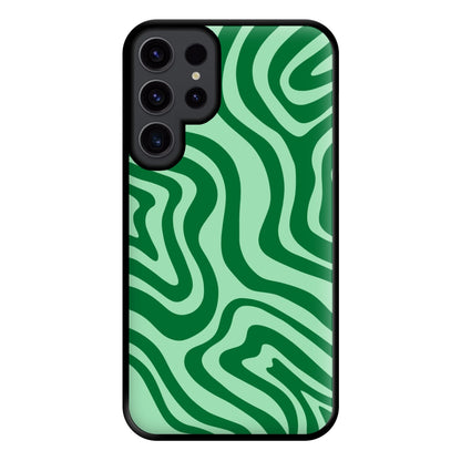 Green Abstract Halloween  Phone Case for Galaxy S23 Ultra