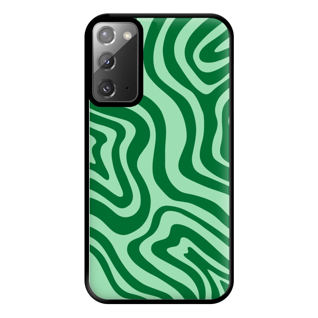 Green Abstract Halloween  Phone Case for Galaxy Note 20 Ultra