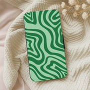 Green Abstract Halloween Flip / Wallet Phone Case 5