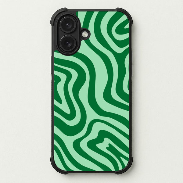 Green Abstract Halloween Phone Case — Bumper case