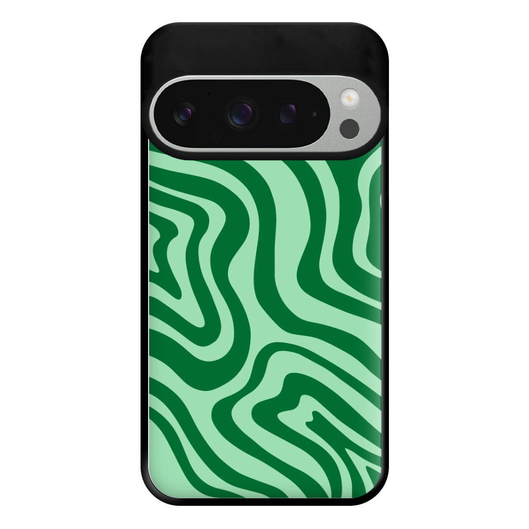 Green Abstract Halloween  Phone Case for Google Pixel 9 Pro XL