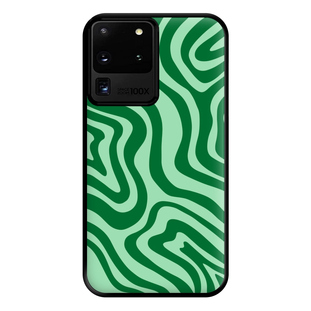 Green Abstract Halloween  Phone Case for Galaxy S20 Ultra