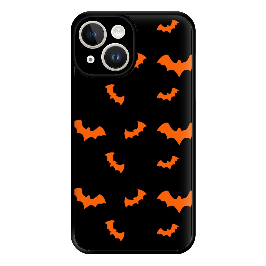 Orange Bat Phone Case for iPhone 14