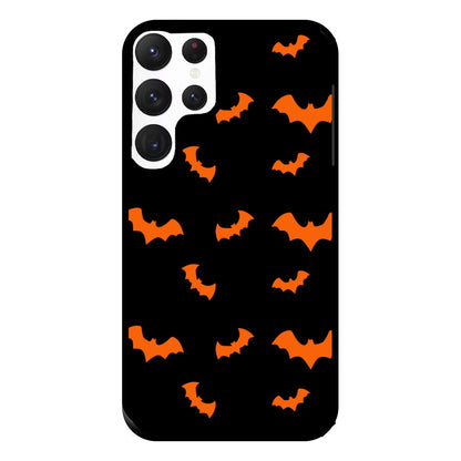 Orange Bat Phone Case for Galaxy S22 Ultra