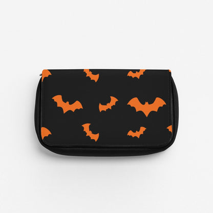 Orange Bat Pencil Case