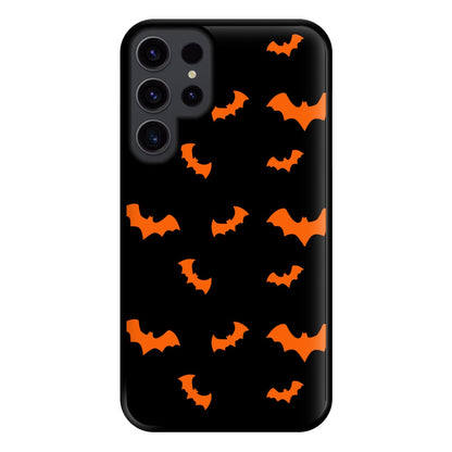 Orange Bat Phone Case for Galaxy S23 Ultra