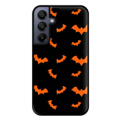 Orange Bat Phone Case for Galaxy A15