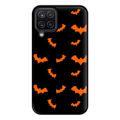 Orange Bat Phone Case for Galaxy A12