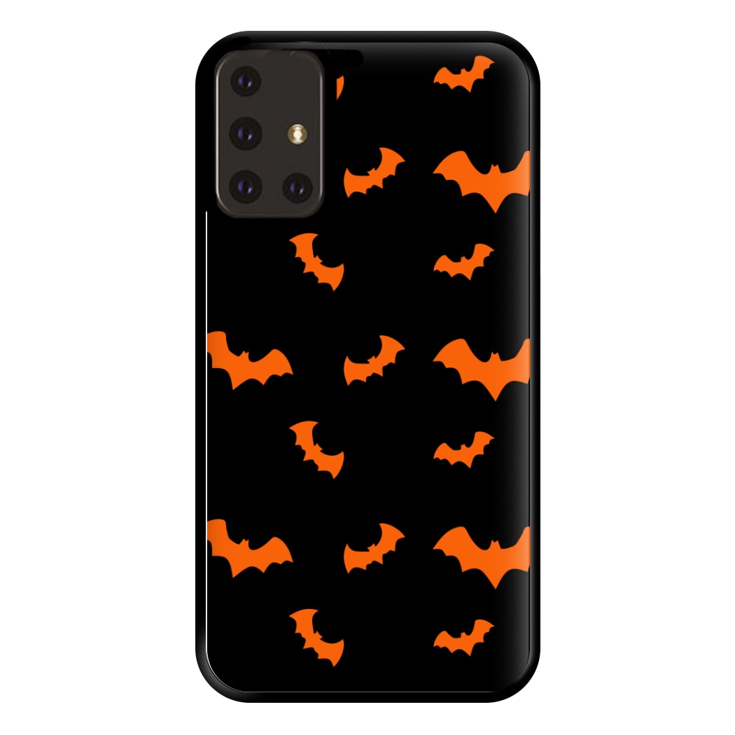 Orange Bat Phone Case for Galaxy A71