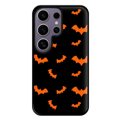 Orange Bat Phone Case for Galaxy S25 Ultra