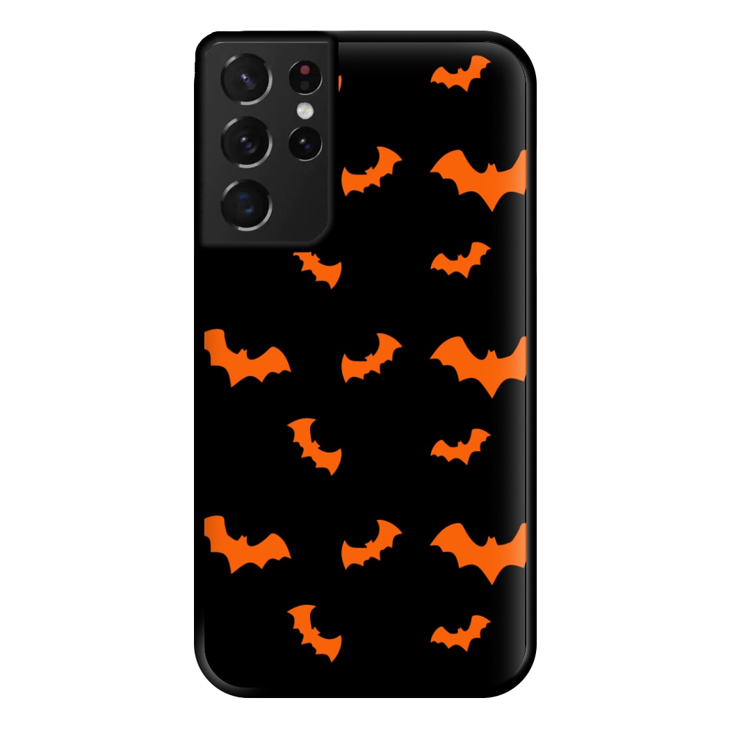 Orange Bat Phone Case for Galaxy S21 Ultra