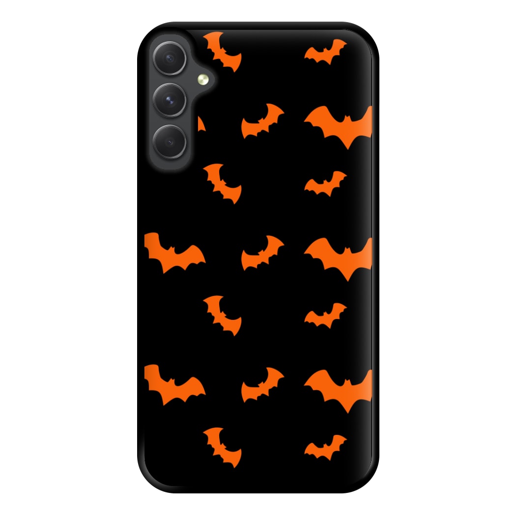 Orange Bat Phone Case for Galaxy A34