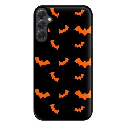 Orange Bat Phone Case for Galaxy A34