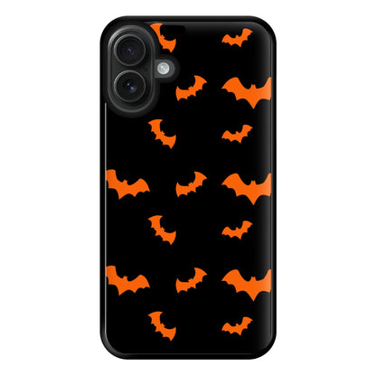 Orange Bat Phone Case for iPhone 16 Plus