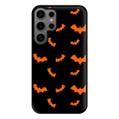 Orange Bat Phone Case for Galaxy S24 Ultra