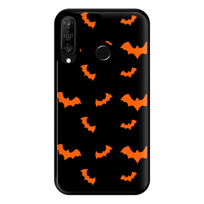 Orange Bat Phone Case for Huawei P30 Lite