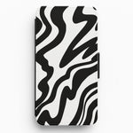 Black And White - Halloween Flip / Wallet Phone Case