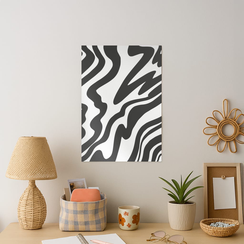 Black And White - Halloween Art Print