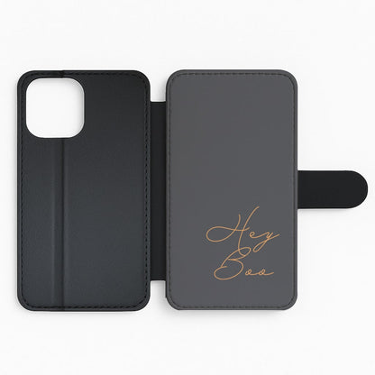 Hey Boo - Halloween Flip Phone Case