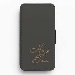 Hey Boo - Halloween Flip / Wallet Phone Case