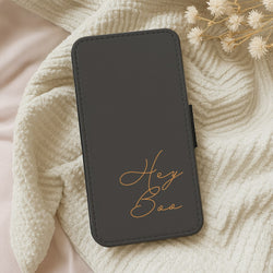 Hey Boo - Halloween Wallet Phone Case