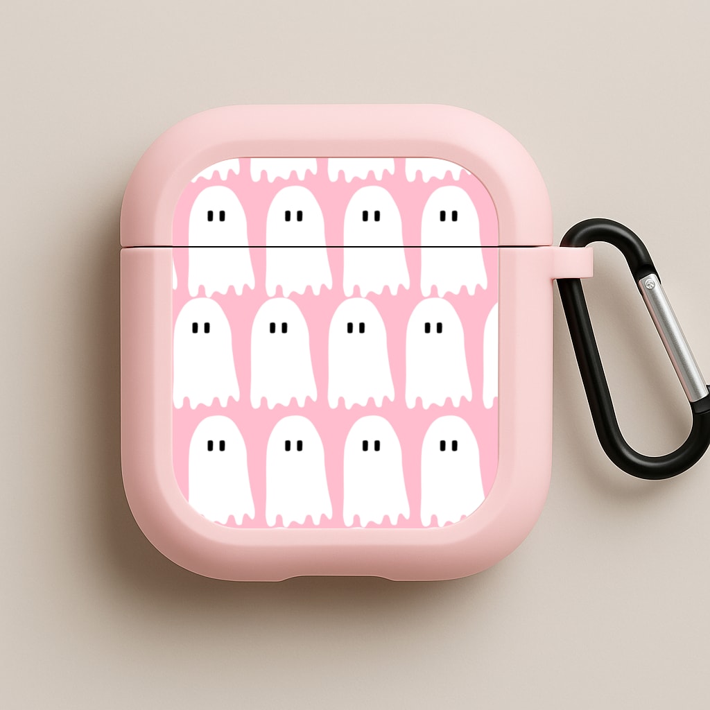 Ghostin - Halloween  Pink AirPods Case