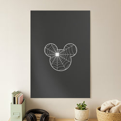 Fairytale Mouse Spider Web - Halloween Poster