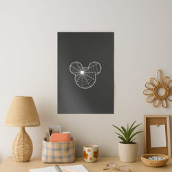 Fairytale Mouse Spider Web - Halloween Art Print