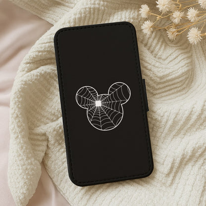 Fairytale Mouse Spider Web - Halloween Wallet Phone Case