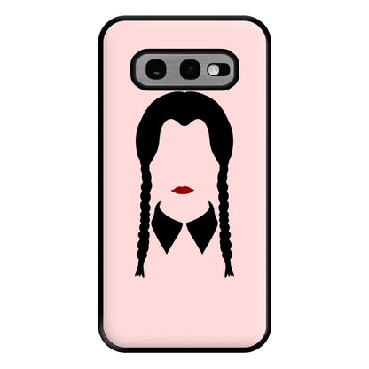 Faceless Wednesday - Halloween Phone Case for Galaxy S10e