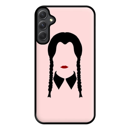 Faceless Wednesday - Halloween Phone Case for Galaxy A14