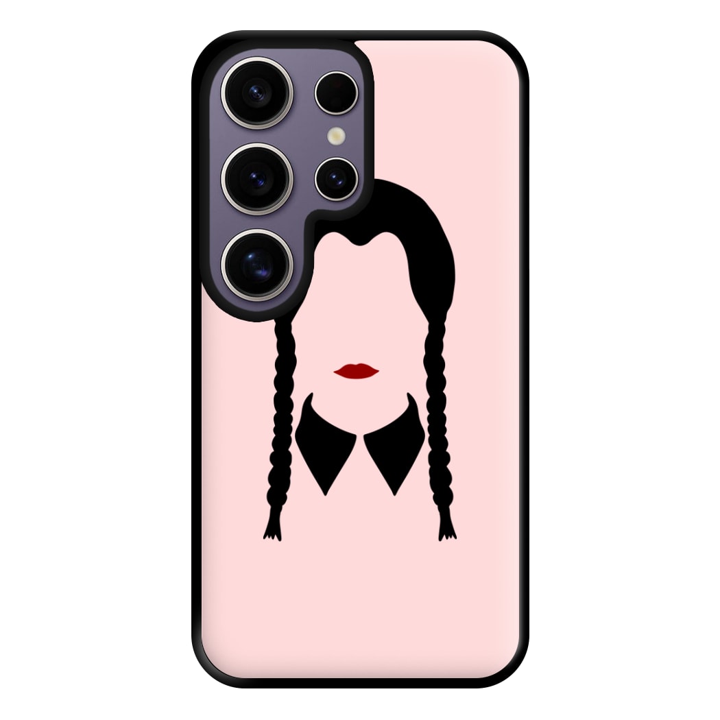 Faceless Wednesday - Halloween Phone Case for Galaxy S25 Ultra