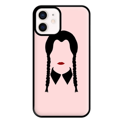 Faceless Wednesday - Halloween Phone Case for iPhone 12 Mini