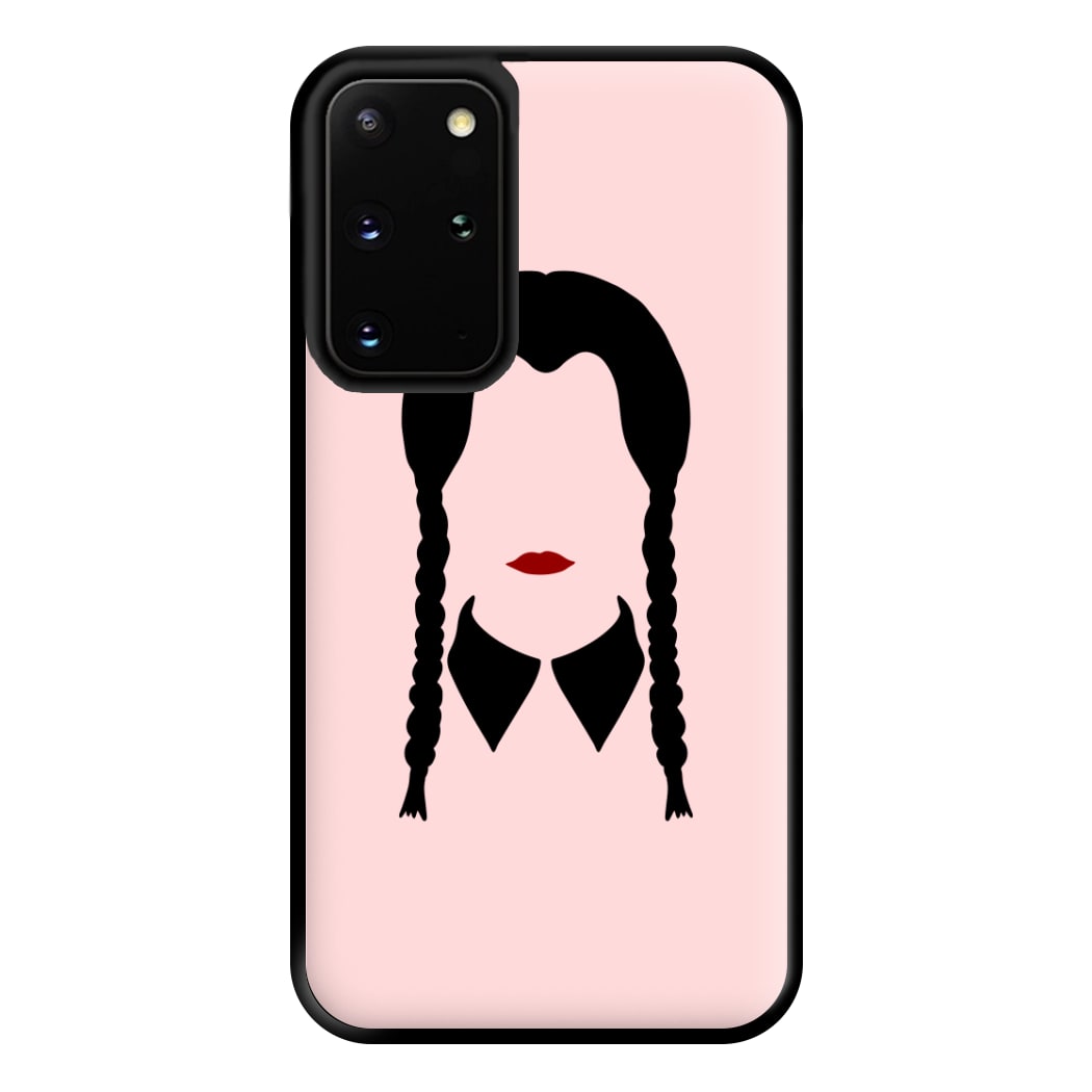 Faceless Wednesday - Halloween Phone Case for Galaxy S20 Plus