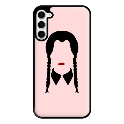 Faceless Wednesday - Halloween Phone Case for Galaxy S23 Plus