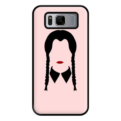 Faceless Wednesday - Halloween Phone Case for Galaxy S8 Plus