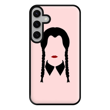 Faceless Wednesday - Halloween Phone Case for Galaxy S24FE