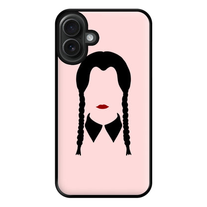 Faceless Wednesday - Halloween Phone Case for iPhone 16 Plus