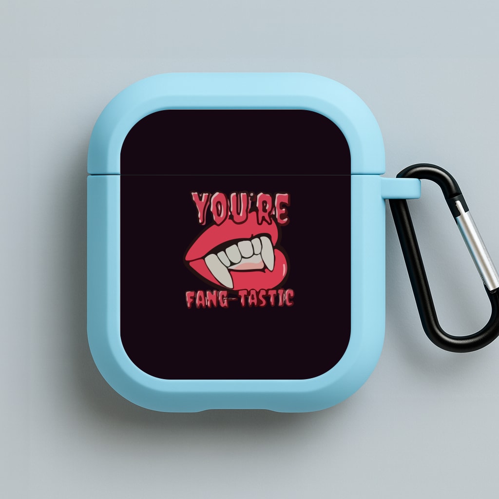 You're Fang-Tastic - Halloween Blue AirPods Case