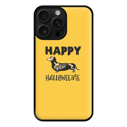 Happy Halloweenie Phone Case for iPhone 16 Pro Max