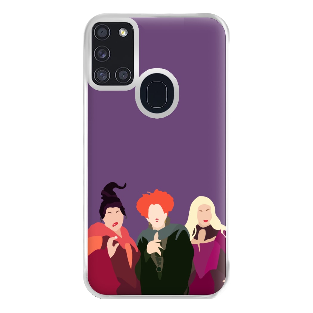 Hocus Halloween Witches - Halloween Phone Case for Galaxy A21s