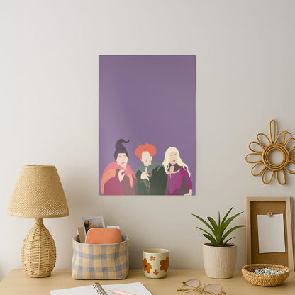 Hocus Halloween Witches - Halloween Art Print