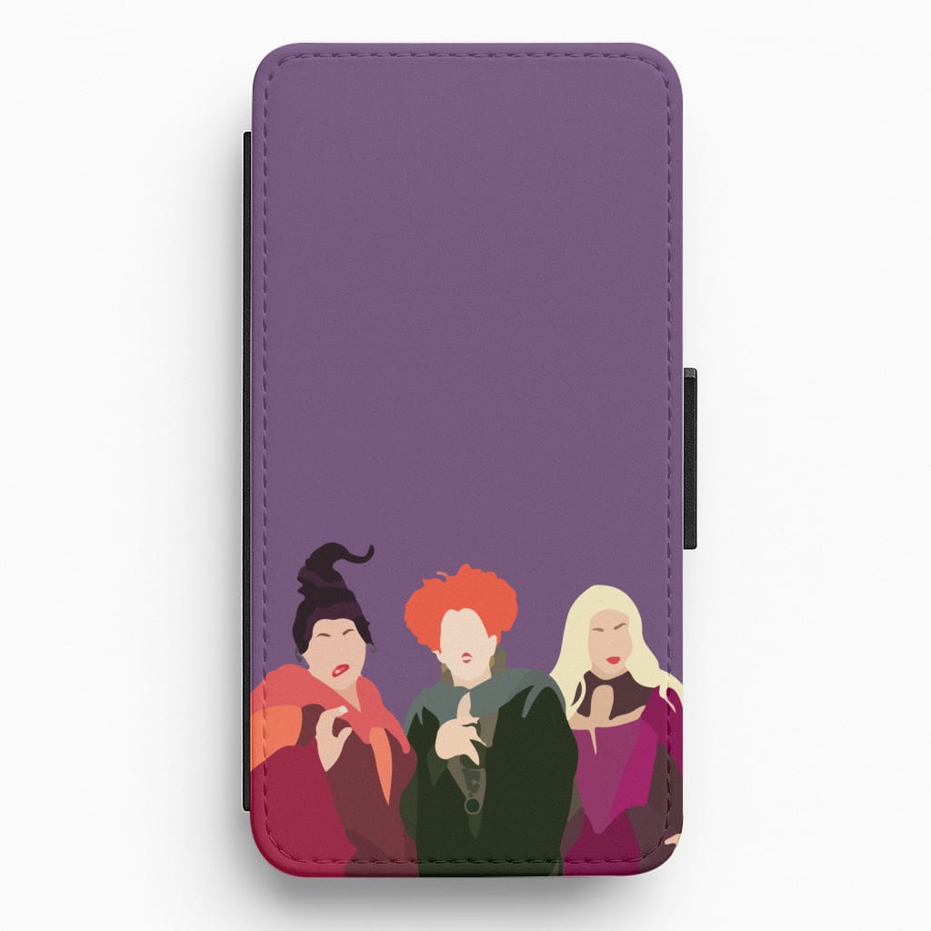 Hocus Halloween Witches - Halloween Flip / Wallet Phone Case