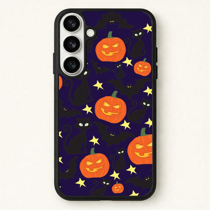 Pumpkin And Cats - Halloween Phone Case for Galaxy S26 Plus